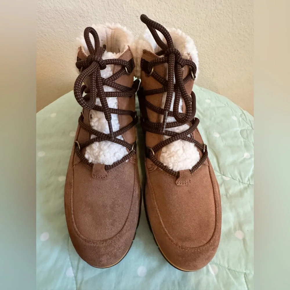 Sorel NL4345-242 Harlow Lace Cozy Lug Sole Women’s Boots size 8.5 - Picture 7 of 16